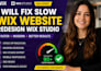 fix slow wix website rebuild wix website redesign wix studio website